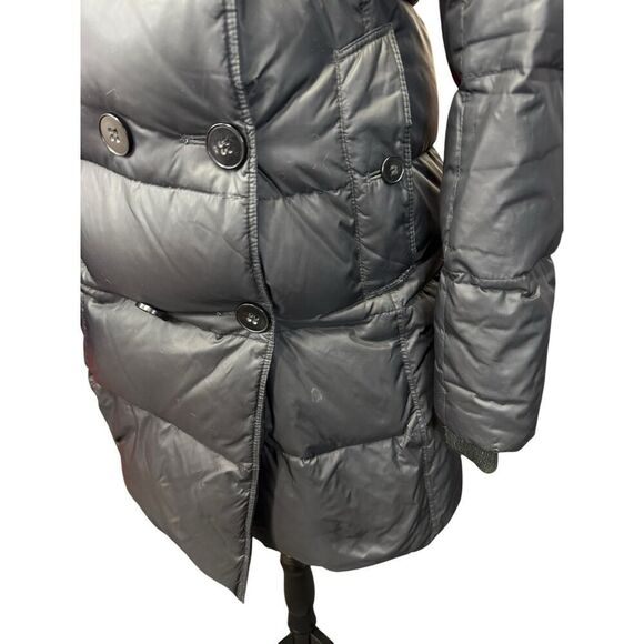 Theory Black Down Puffer Coat Jacket Medium Parka Size M - Picture 10 of 16